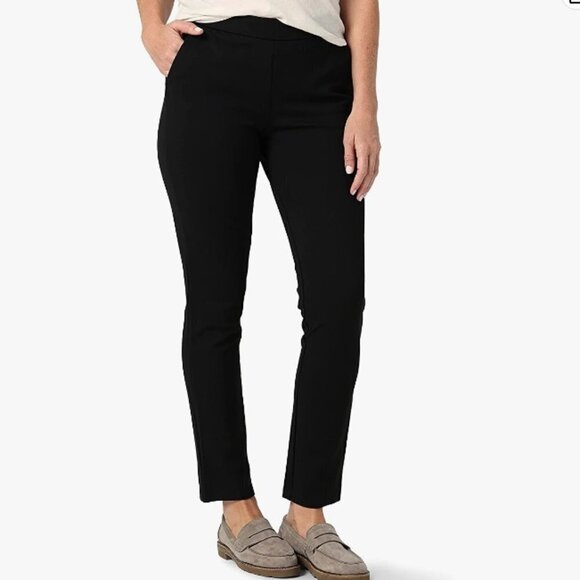 Lee Women's Ultra Lux Mid Rise Slim Fit Ankle Pant, 14 Long - Picture 4 of 6